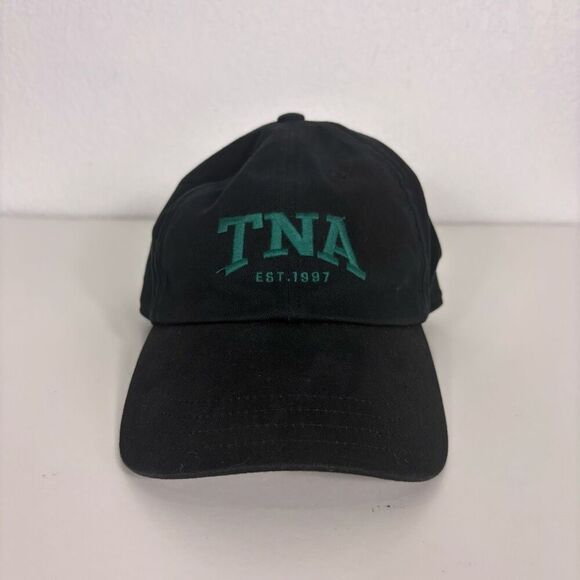 TNA Aritzia Black Baseball Hat with Green Logo Women's Adjustable - Picture 1 of 8